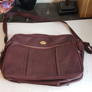 Flying Time Travel Bag Suitcase Mauve Brown